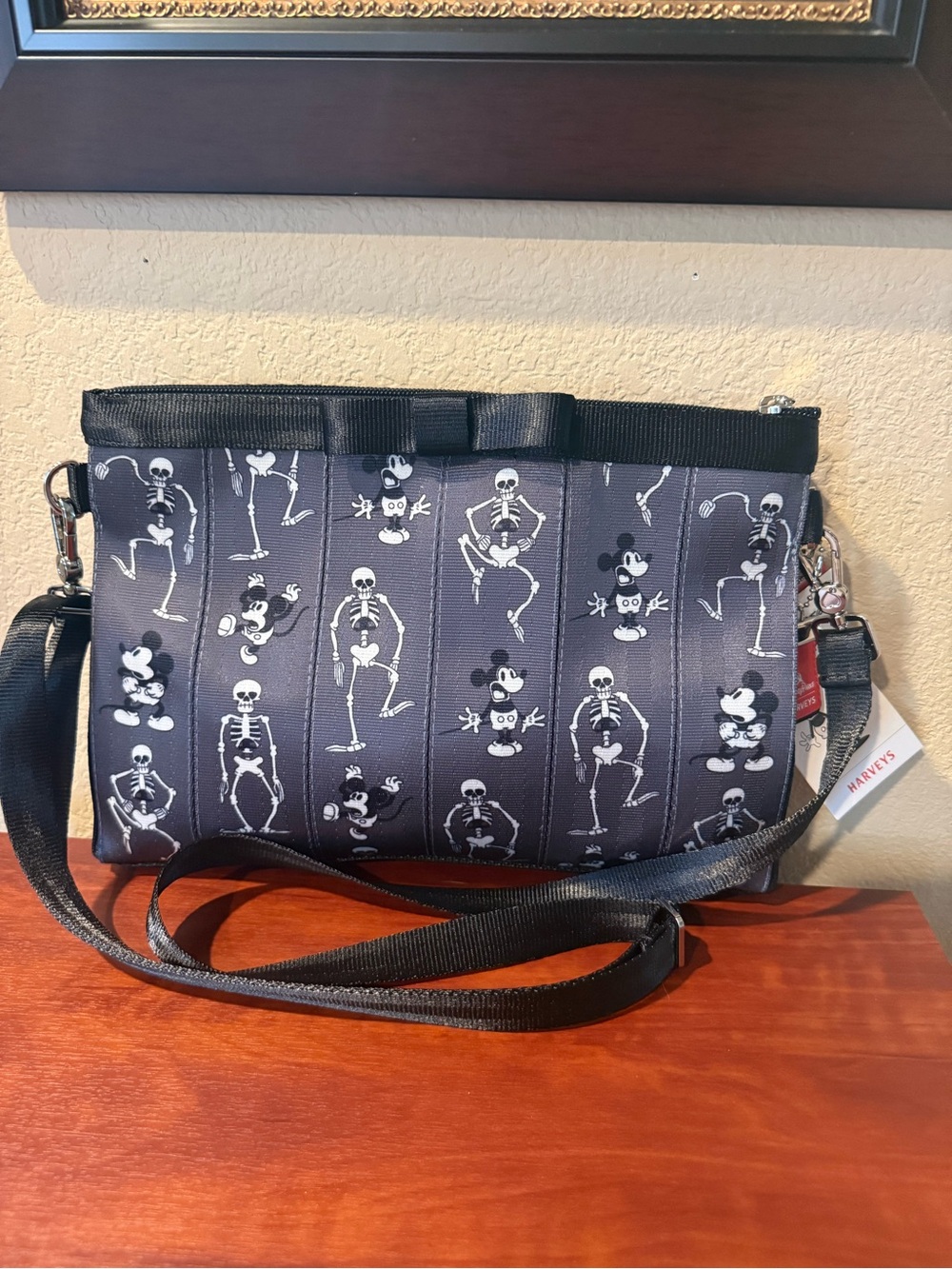 NWT Disney Parks Harvey’s Mickey Mouse Clutch Haunted House and Skeleton Dance